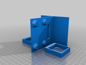 stand two ha210no6 mosfet modules fans 3d print model - Mito3D
