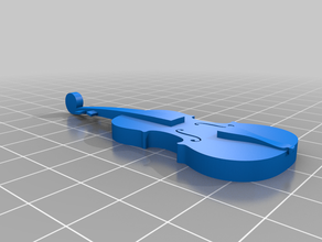 simplified classic violin traditional violon 3d print model - Mito3D