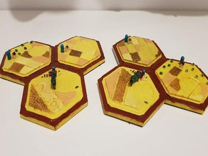 los colonos de catan trigo remix magnético boardgame juegos mesa 3d print model - Mito3D