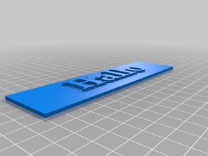 Merhaba schild işaret 3d print model - Mito3D
