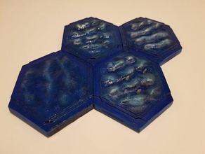 settlers catan water remix magnetic boardgame boardgames 3d print model - Mito3D