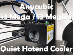 anycubic i3 mega quiet cold hotend cooler v10 e3d cooling improvement 3d print model - Mito3D