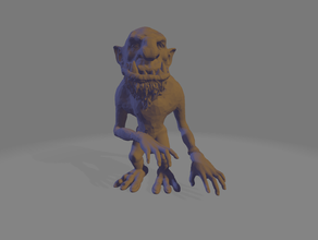 boggle creature dnd mini miniature goblin monster 3d print model - Mito3D