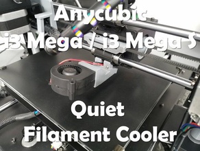 anycubic i3 mega tranquilla filamento radiatore v10 di raffreddamento miglioramento 3d print model - Mito3D