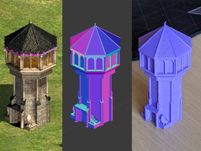 age empires 2 keep guard watchtower aoe aoe2 video game games2 3d print model - Mito3D