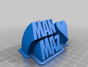 man maz customized 3d print model - Mito3D