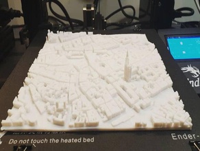 strasbourg merkezi harita Fransa göster 3d print model - Mito3D