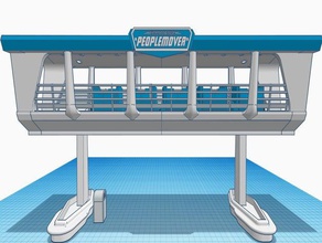 remix disney people mover peoplemover tomorrowland transit authority wdw 3d print model - Mito3D
