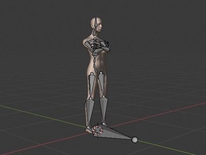manipuliert Frau weiblich weibliche Figur nude female 3d print model - Mito3D