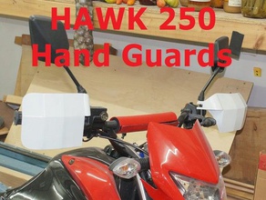 hawk 250 protector de mano 3d print model - Mito3D