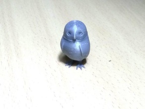 owl head turning bird statue toy 3d print model - Mito3D