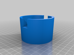 smaller customized car cup holder adaptor - parametric 3d print model - Mito3D