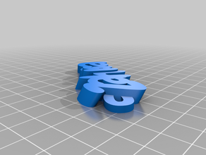 zahara'nın Anahtarlık özelleştirilmiş 3d print model - Mito3D