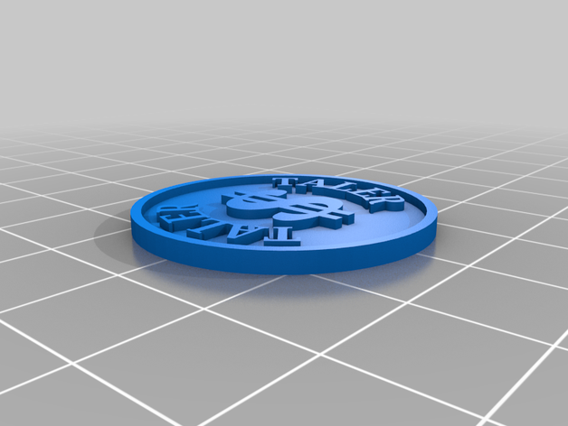 muenze - schein f r kostuem panzerknacker de la moneda las monedas dagoberto pato scrooge mcduck 3D print model - Mito3D