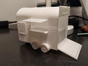 Pferdetransporter food truck 3d print model - Mito3D