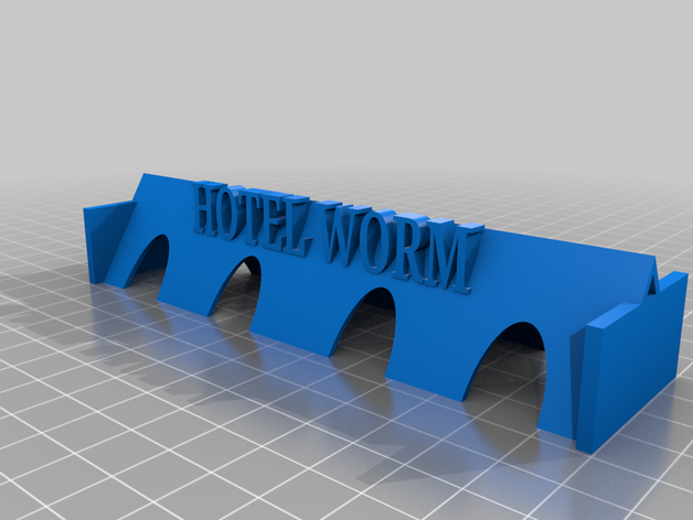 worm hotel 3D print model - Mito3D