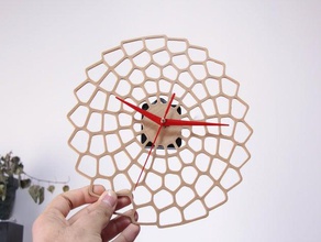 wall art clock 3d print model - Mito3D