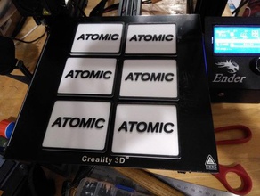 atomic mahjong carta filamento cambiamento di colore atomica cambiare 3d print model - Mito3D