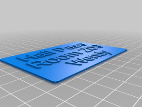 my customized business card 3d print model - Mito3D