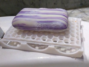 rectangular soap holder - anti mould dish tray 3d print model - Mito3D
