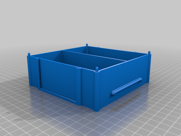 cubos apilables organizador - altura de 1x1 almacenamiento 3D print model - Mito3D