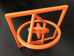 döner şey sanat Daire masa masaüstü eğlenceli gadget araçlar baskı yer Kare oyuncak 3d print model - Mito3D