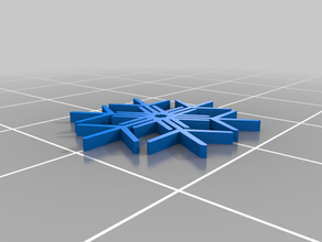 2 küçük kar tanesi özelleştirilmiş 3d print model - Mito3D