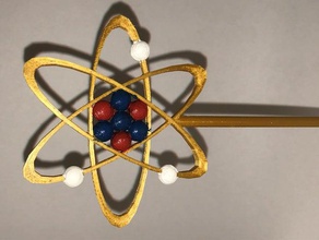 átomo troféu 3d print model - Mito3D