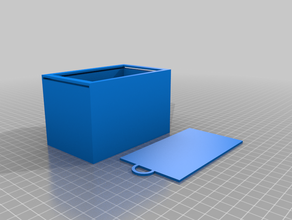 box w slide cover doorstop 3d print model - Mito3D
