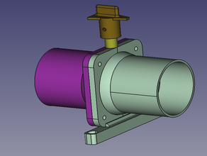 pipe valve 50mm absperrventil 3d print model - Mito3D