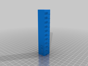 kiwi3d customized temperature calibration tower 3d print model - Mito3D