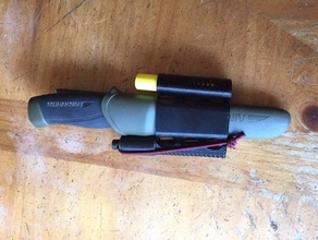 mora - heavy duty ferro rod lighter holder 3d print model - Mito3D