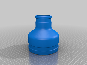 reductions 4 2 1 4in 40mm 2in vacuum adapter 3d print model - Mito3D