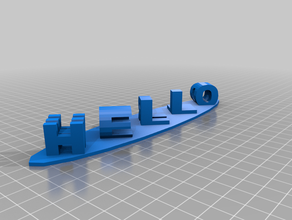 3d hello world scultura 3d print model - Mito3D