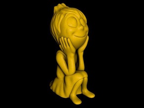 alegria de impressão fácil, sem apoio animação dos desenhos animados disney a pixar figura dentro para fora modelo escultura supportless 3d print model - Mito3D