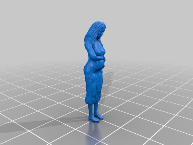 schwangere Dorfbewohner 28 dnd Schwanger Städter townsfolke die virgin mary 3D print model - Mito3D