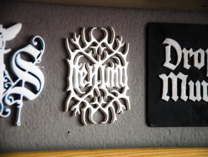 şifa logosu grup halk logo metal nordic Kuzey 3d print model - Mito3D