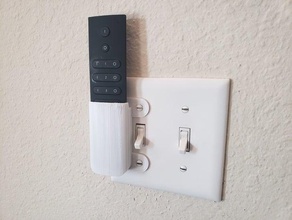interruptor de luz wallplate montado controle remoto titular monte placa a parede 3d print model - Mito3D