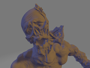 rutterkin zombie l'abisso creatura le creature il demone i demoni dnd mini in miniatura fiend miniature monster mostri non-morti 3d print model - Mito3D