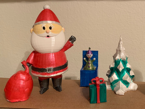 einfach santa Weihnachten papa noel claus 3d print model - Mito3D