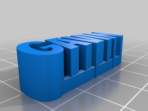 il mio 3d personalizzati nome plate2 su misura 3d print model - Mito3D