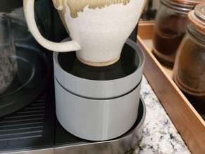 modular keurig cup mug riser coffee drip tray stand 3d print model - Mito3D