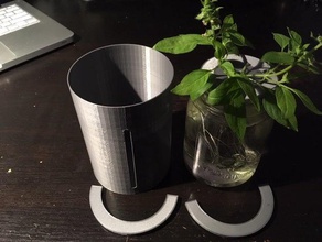 mason jar shell hydroponics 3d print model - Mito3D