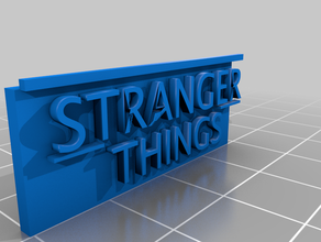 stranger things logo tv show 3d print model - Mito3D