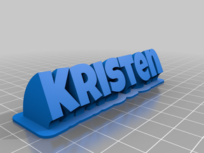 kristen özelleştirilmiş 3d print model - Mito3D
