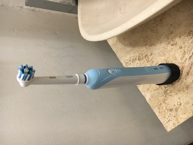 oral b diş fırçası tutucu deliği dur oral-b 3D print model - Mito3D