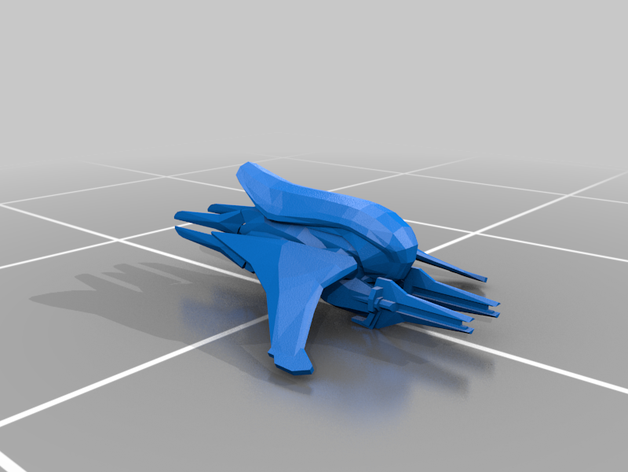 space banshee covenant fighter halo ship 3D print model - Mito3D