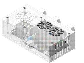 casella di bigtreetech skr mini riscaldata letto alimentazione modulo espansione v11 3d print model - Mito3D