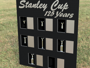 miniature stanley cup display case alcoves 3d print model - Mito3D