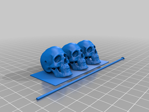 martini olive skulls macabre skull 3d print model - Mito3D
